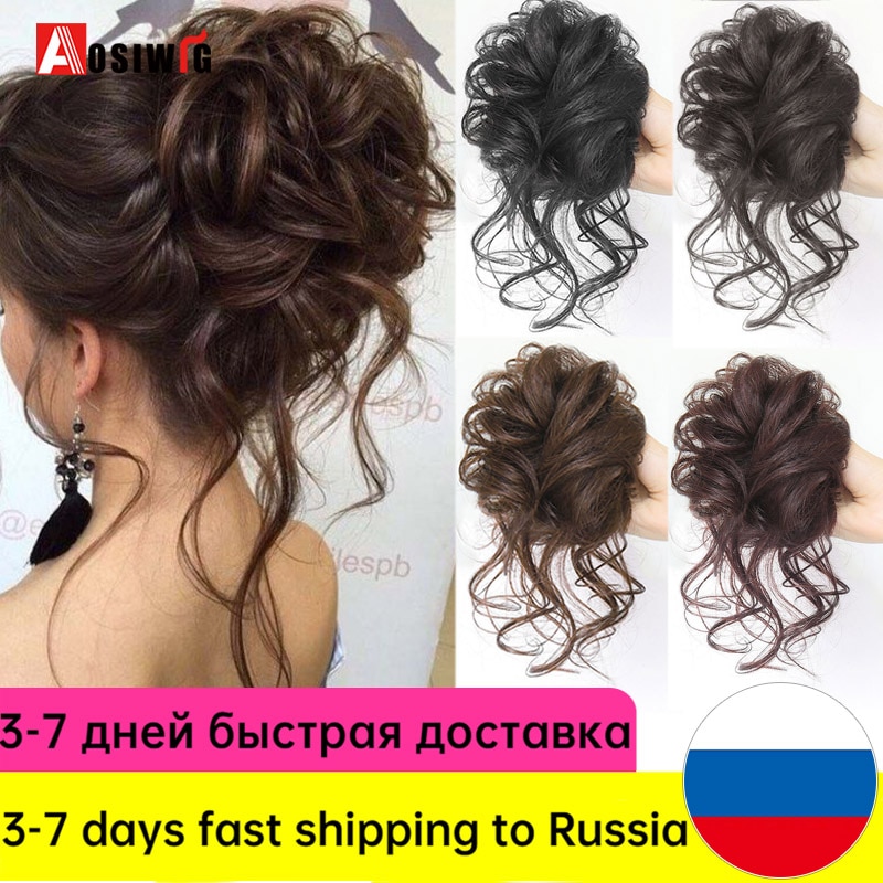 Hair Bands Synthetic Chignon Messi Elastic Hairpie..